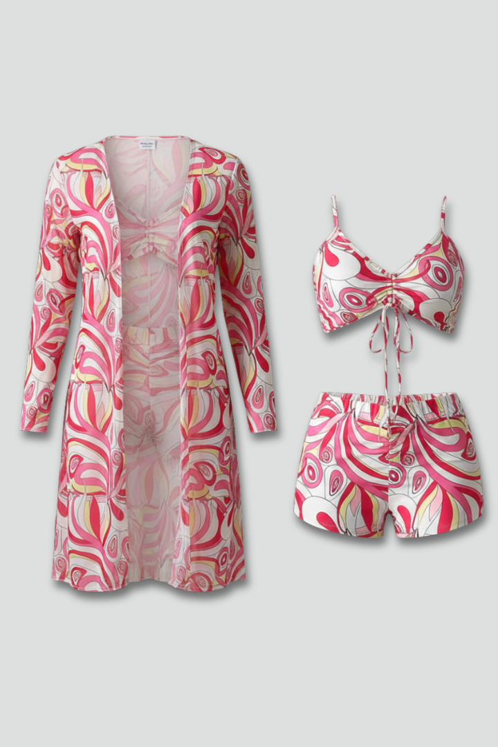 Fenella — Tie-Top Bikini with Cover-Up