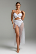 Emmeline — Wrap-Top Bikini with Mesh Skirt