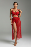 Emmeline — Wrap-Top Bikini with Mesh Skirt