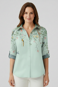 Fenwick — Mandala-Print Collared Blouse