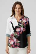 Fenwick — Mandala-Print Collared Blouse
