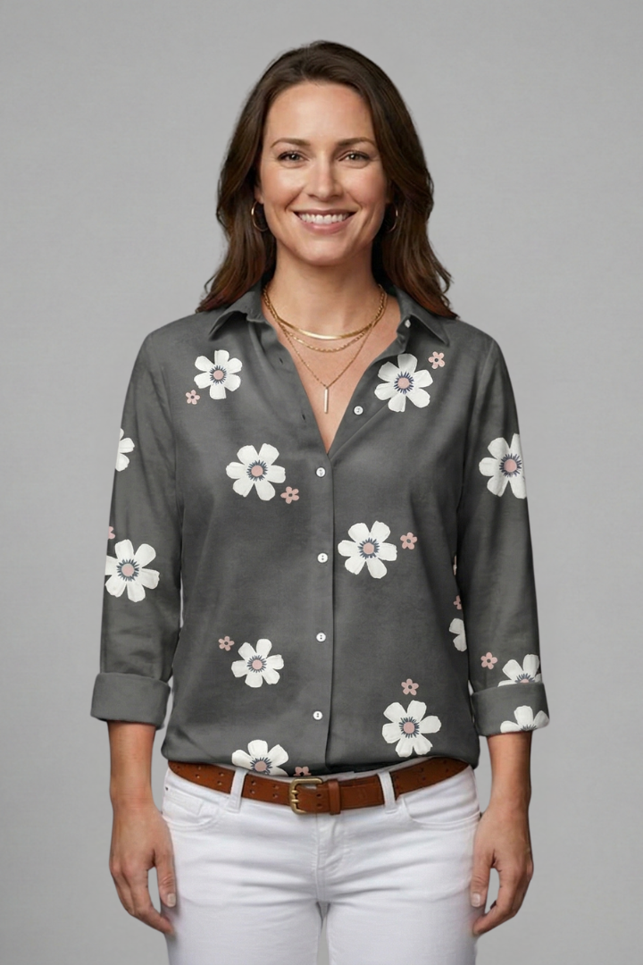 Primrose — Collared Button Blouse