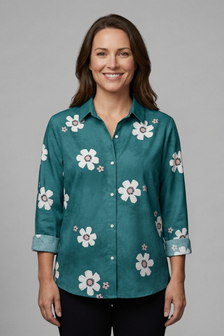 Primrose — Collared Button Blouse