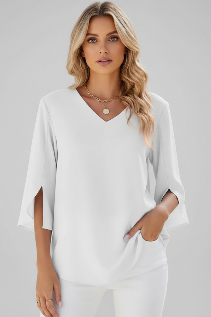 Vivien — V-Neck Summer Blouse