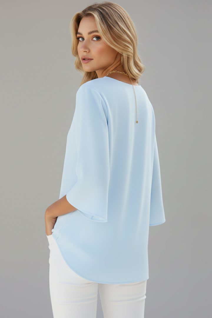 Vivien — V-Neck Summer Blouse