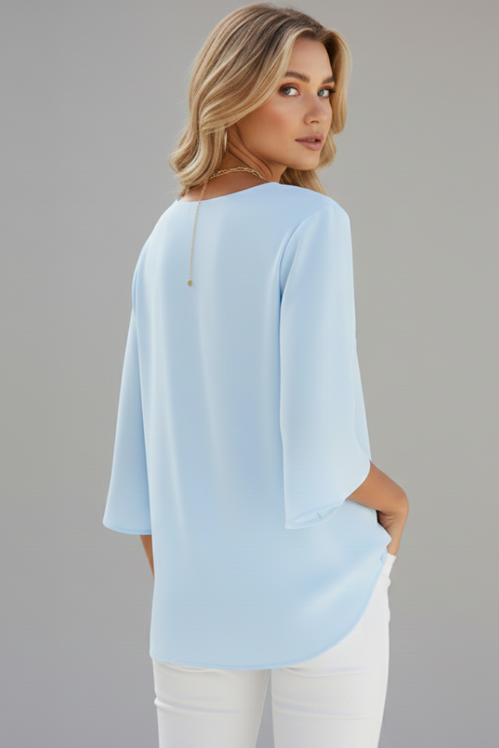 Vivien — V-Neck Summer Blouse