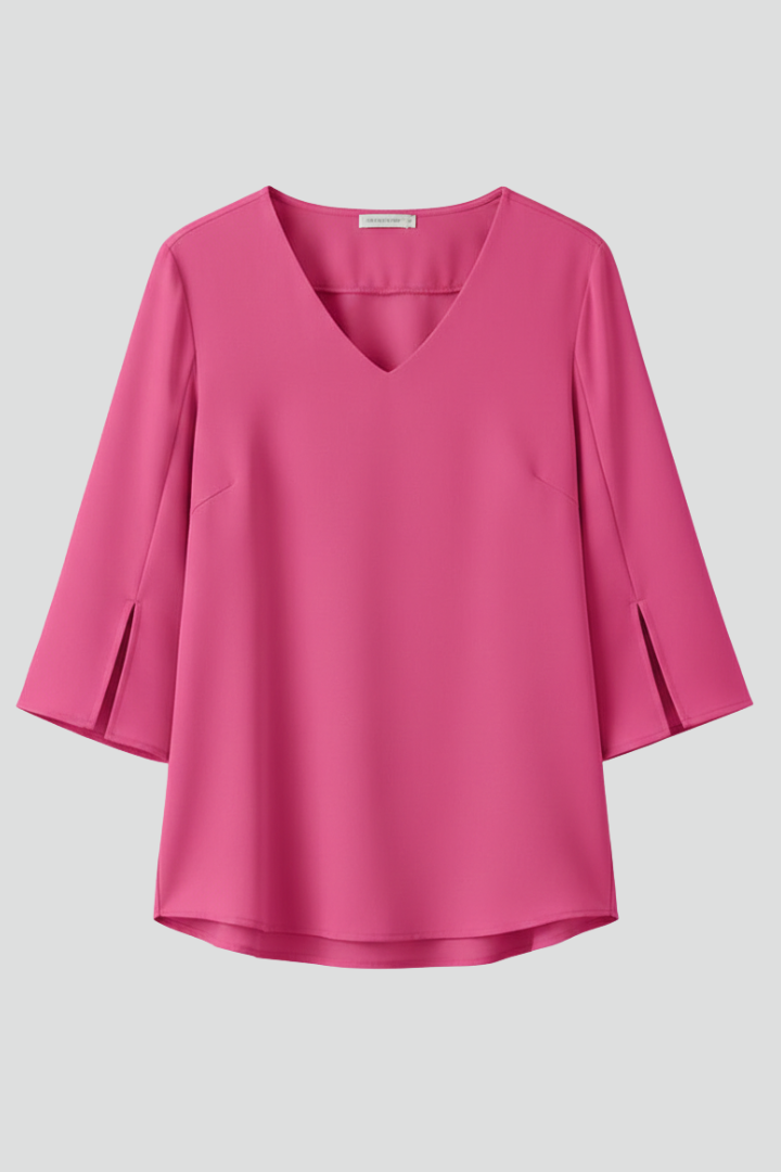 Effie — V-Neck Pocket Blouse