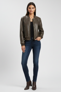 Bridget — Women's Collared Bomber Jacket