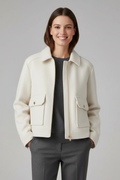 Rosalind — Women’s Lapel-Collar Bomber Jacket