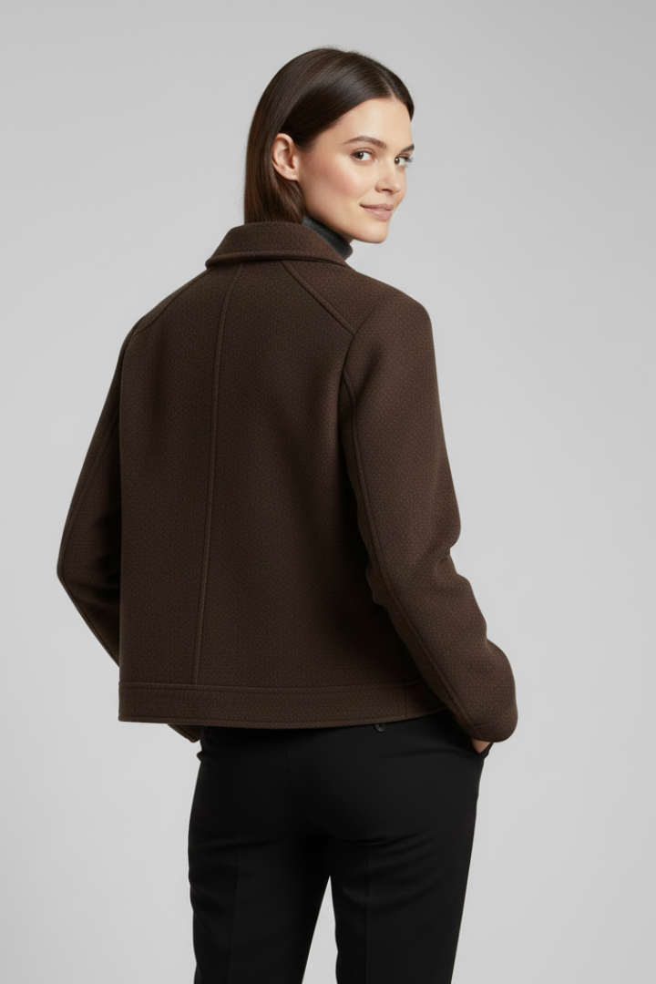 Rosalind — Women’s Lapel-Collar Bomber Jacket