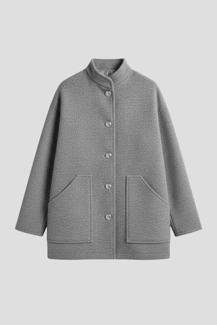 Estelle — Women’s Snap-Front Ribbed Bomber Jacket