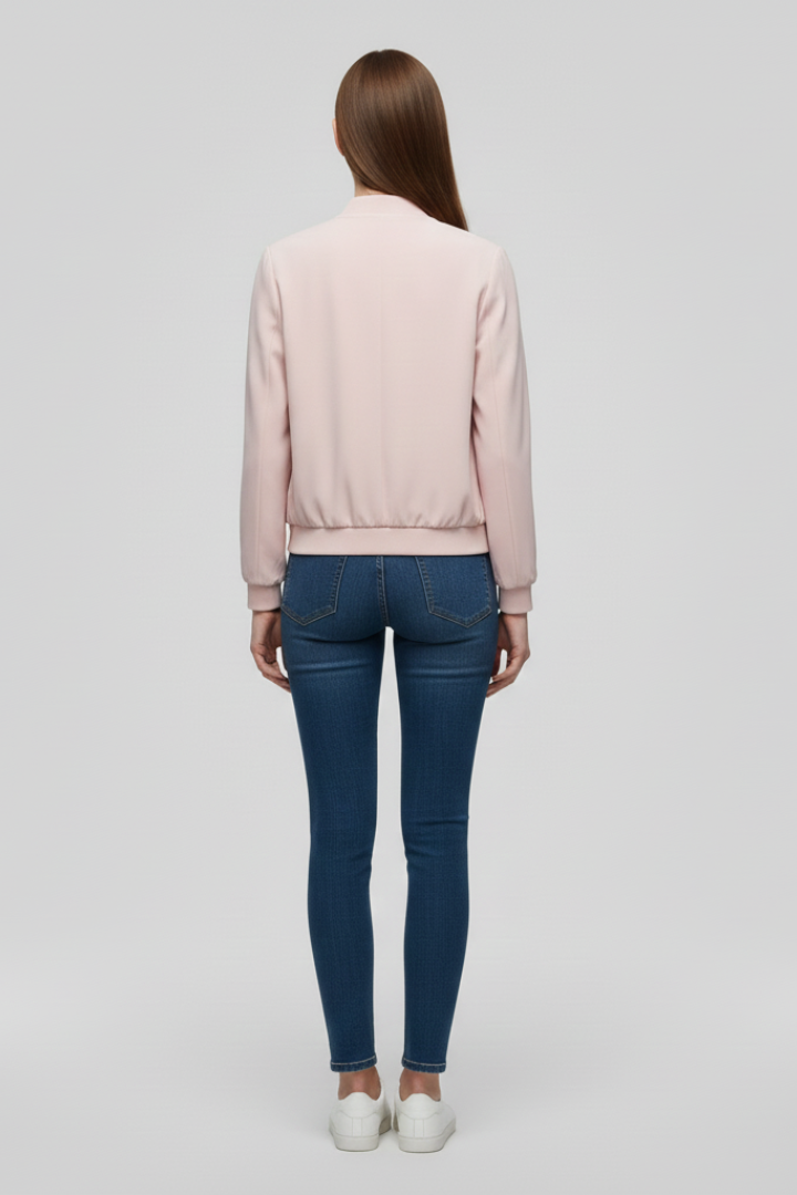 Nova Jacket — Ribbed Bomber Jacket