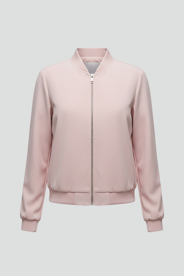 Nova Jacket — Ribbed Bomber Jacket