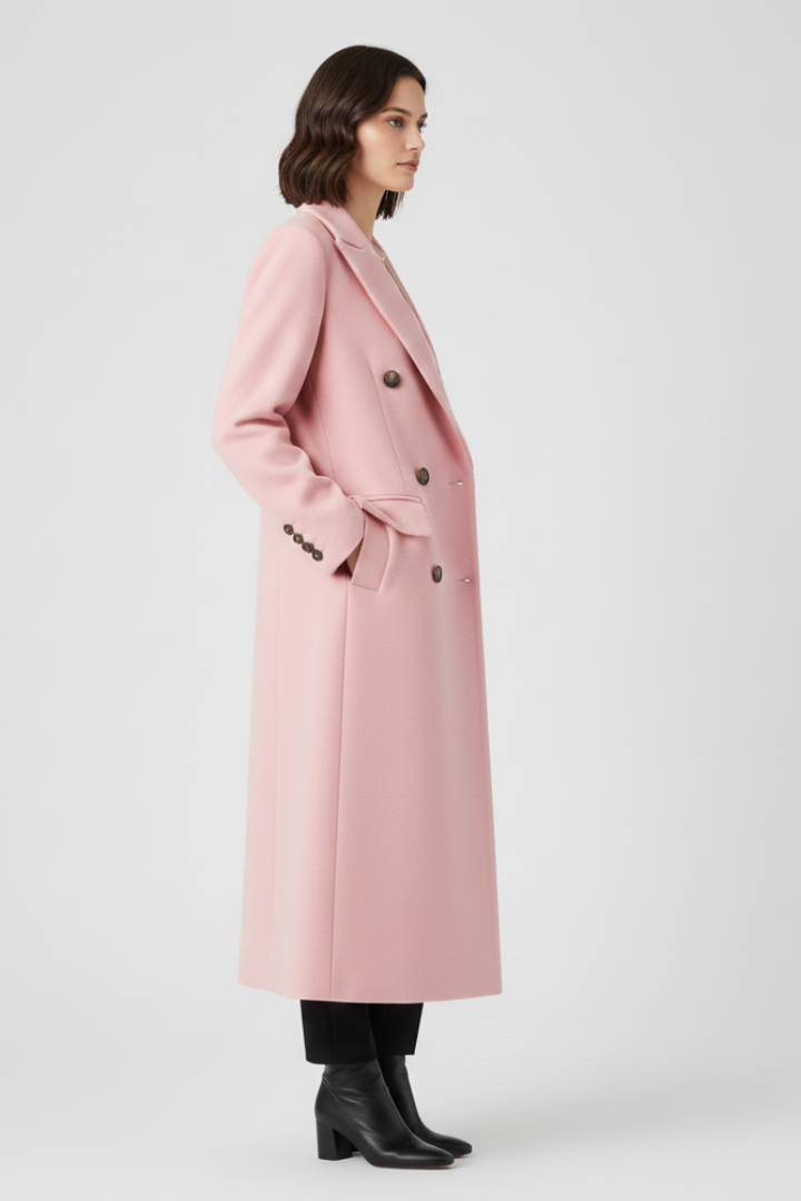 Harriet — Lapel-Collar Button Coat