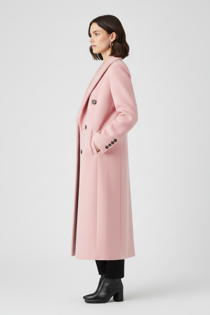 Harriet — Lapel-Collar Button Coat