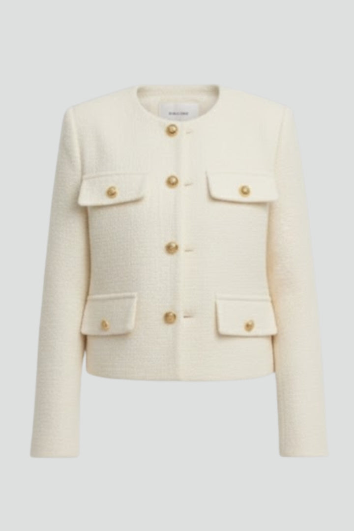 Colette Jacket — Cropped Flap-Pocket Jacket