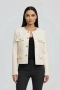 Colette Jacket — Cropped Flap-Pocket Jacket