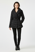 Merrion — Women's Belted Quilted Winter Coat