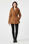 Merrion — Women's Belted Quilted Winter Coat