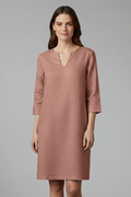 Emmaline — V-Neck Three-Quarter-Sleeve Mini Dress