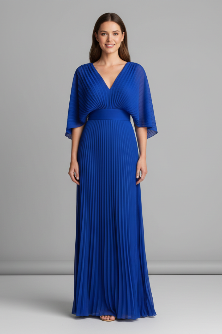 Ginevra — Pleated Maxi-Skirt Dress