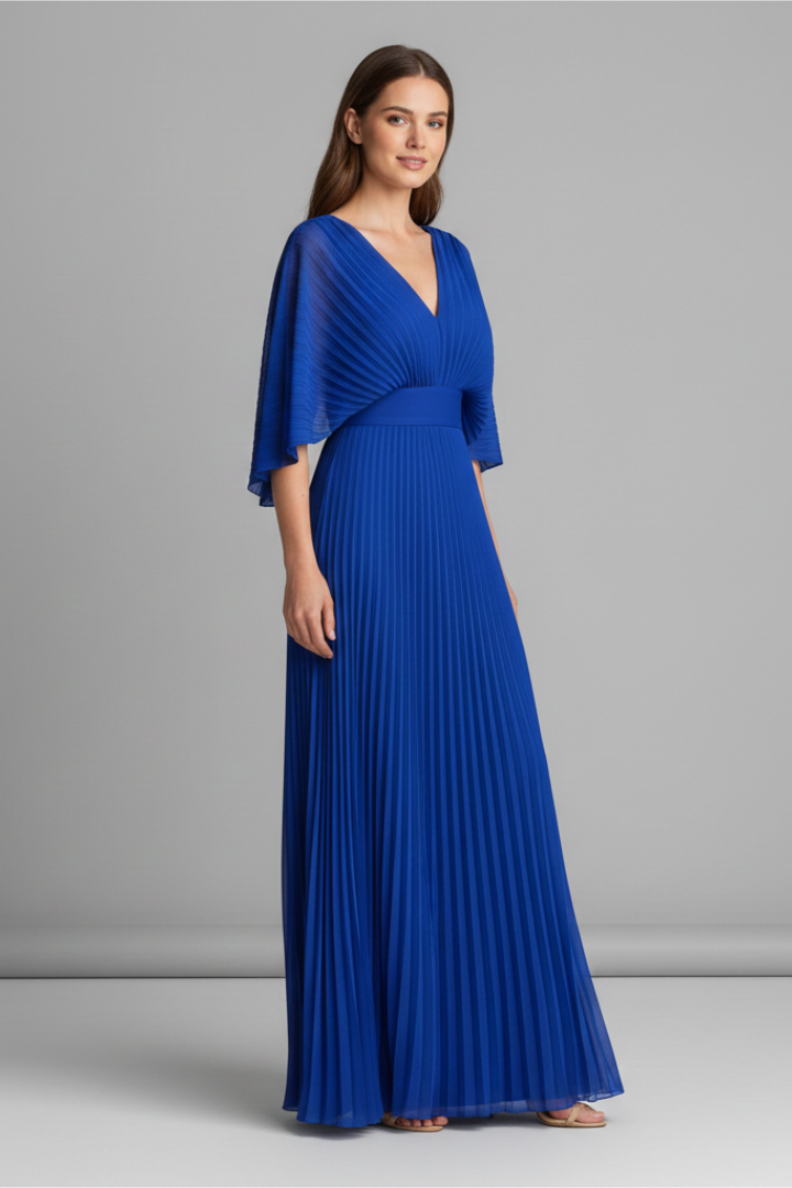 Ginevra — Pleated Maxi-Skirt Dress