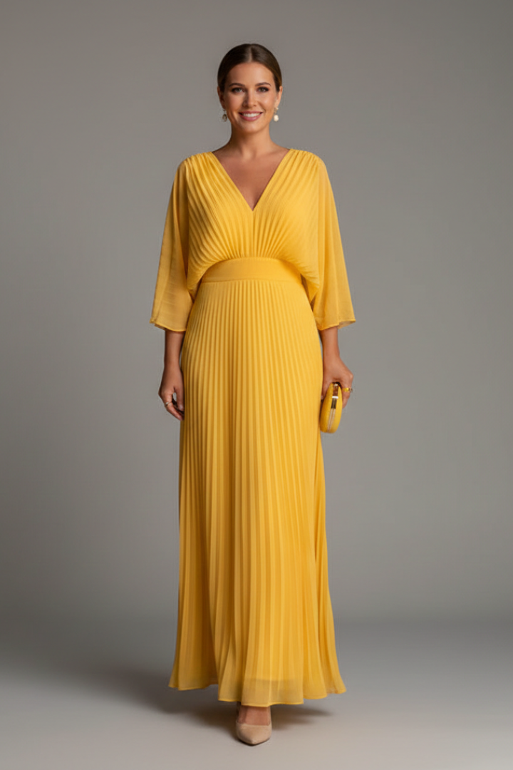 Ginevra — Pleated Maxi-Skirt Dress