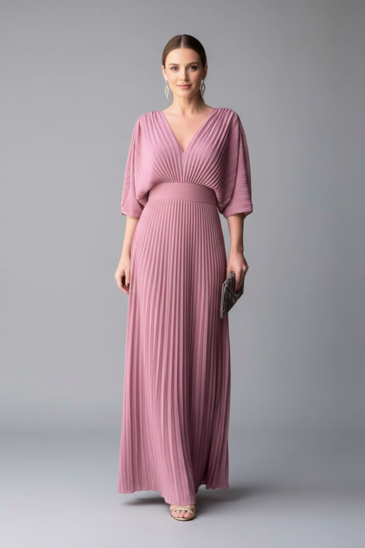 Ginevra — Pleated Maxi-Skirt Dress
