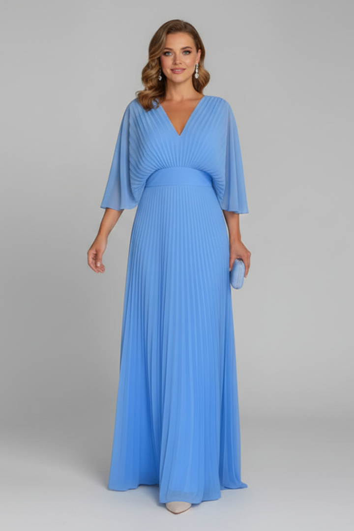 Ginevra — Pleated Maxi-Skirt Dress