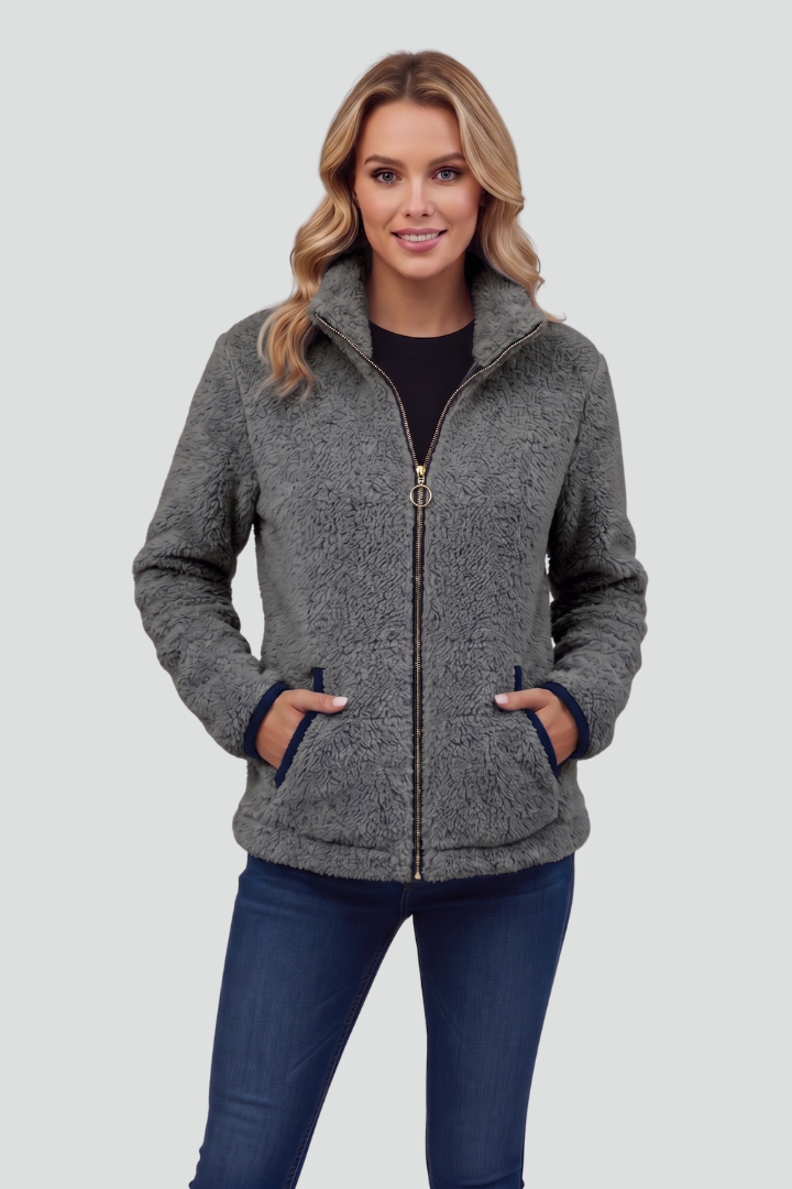 Wren Jacket — Fleece Stand-Collar Jacket
