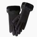 Valentine — Women’s Lined Gloves with Folded Cuffs