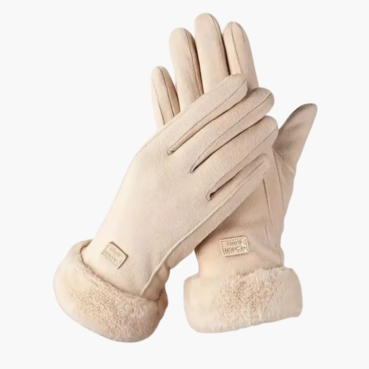 Valentine — Women’s Lined Gloves with Folded Cuffs