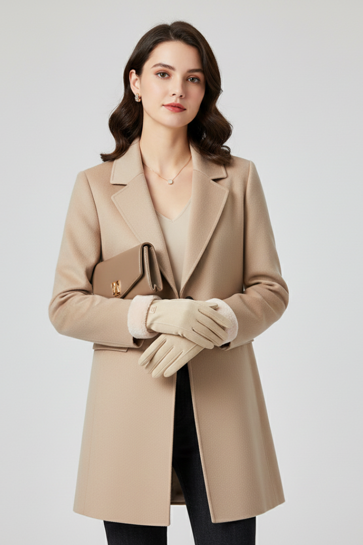 Valentine — Women’s Lined Gloves with Folded Cuffs