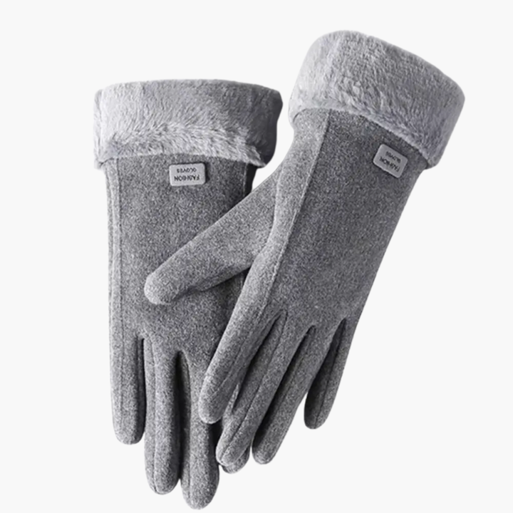Valentine — Women’s Lined Gloves with Folded Cuffs