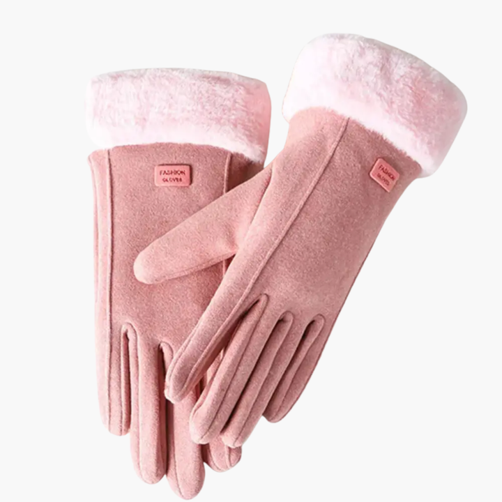 Valentine — Women’s Lined Gloves with Folded Cuffs