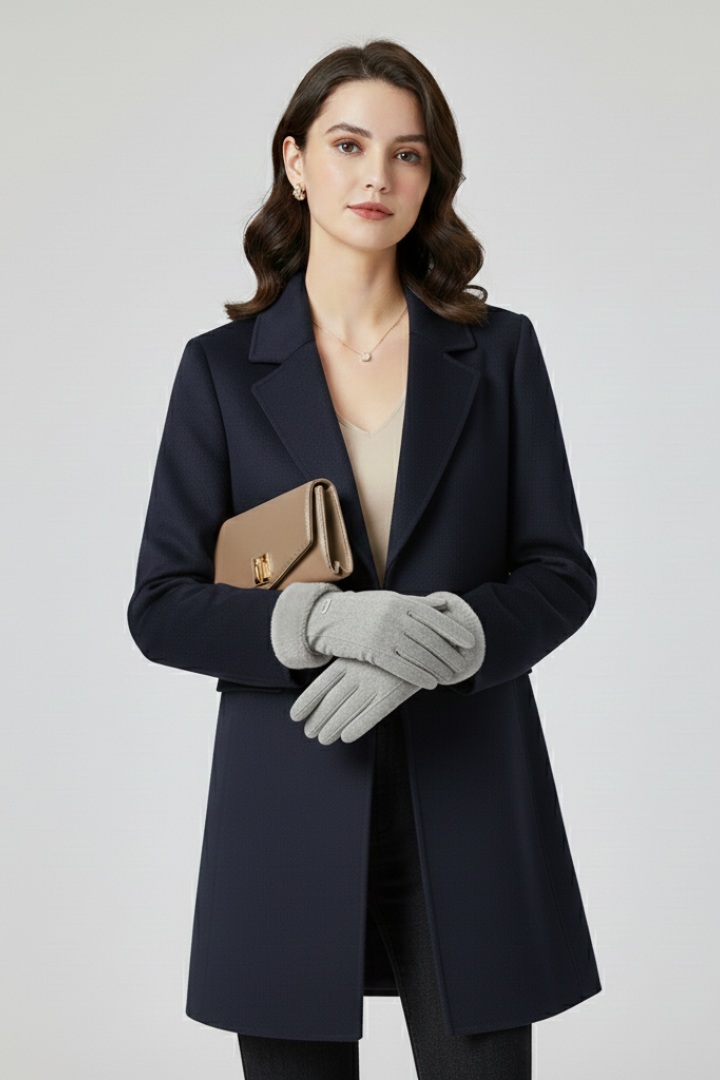 Valentine — Women’s Lined Gloves with Folded Cuffs