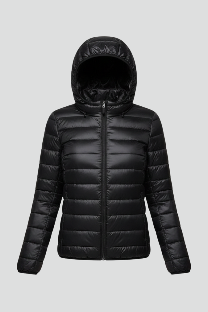 Junia — Women’s Quilted Hooded Zip Jacket