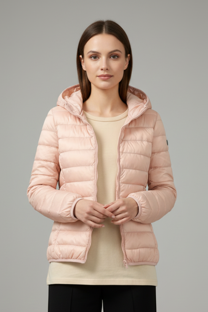 Junia — Women’s Quilted Hooded Zip Jacket