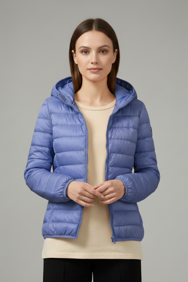 Junia — Women’s Quilted Hooded Zip Jacket