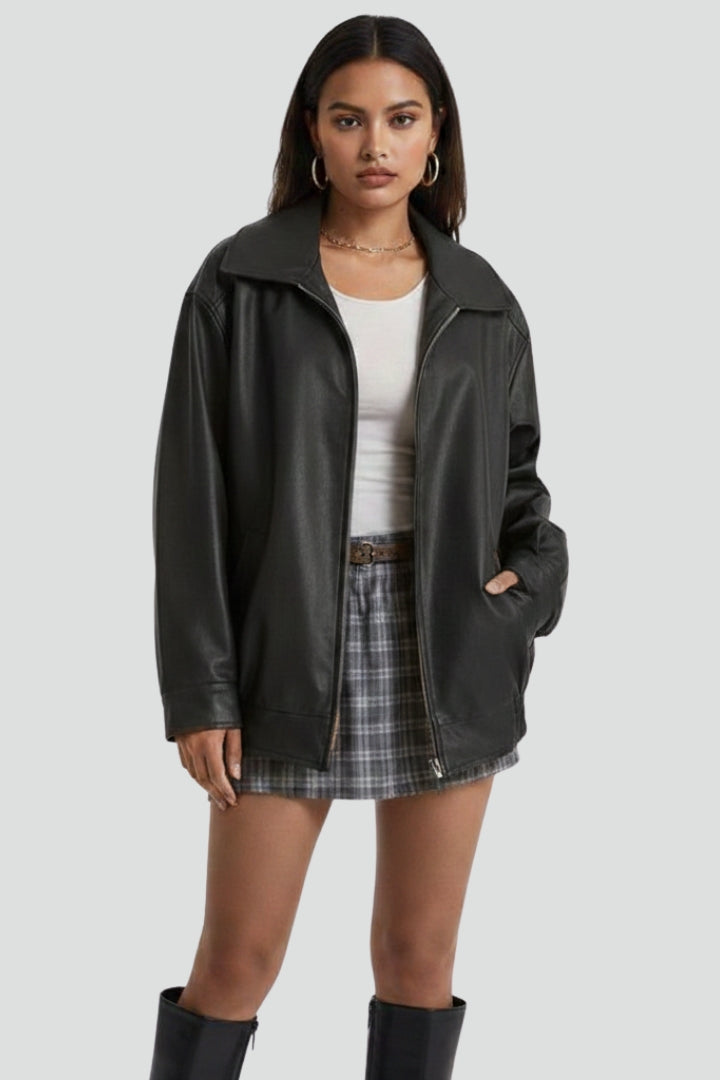 Honora — Women’s Zip Jacket with Ribbed Hem
