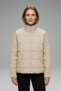 Frances Jacket — Quilted Stand-Collar Jacket