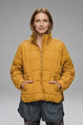 Frances Jacket — Quilted Stand-Collar Jacket