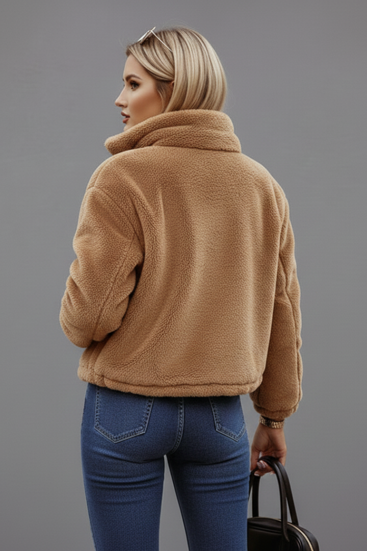 Brielle — Women’s Textured Zip Jacket