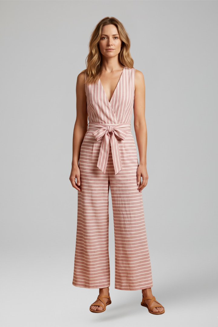 Katharina — Halter-Neck Cropped Jumpsuit