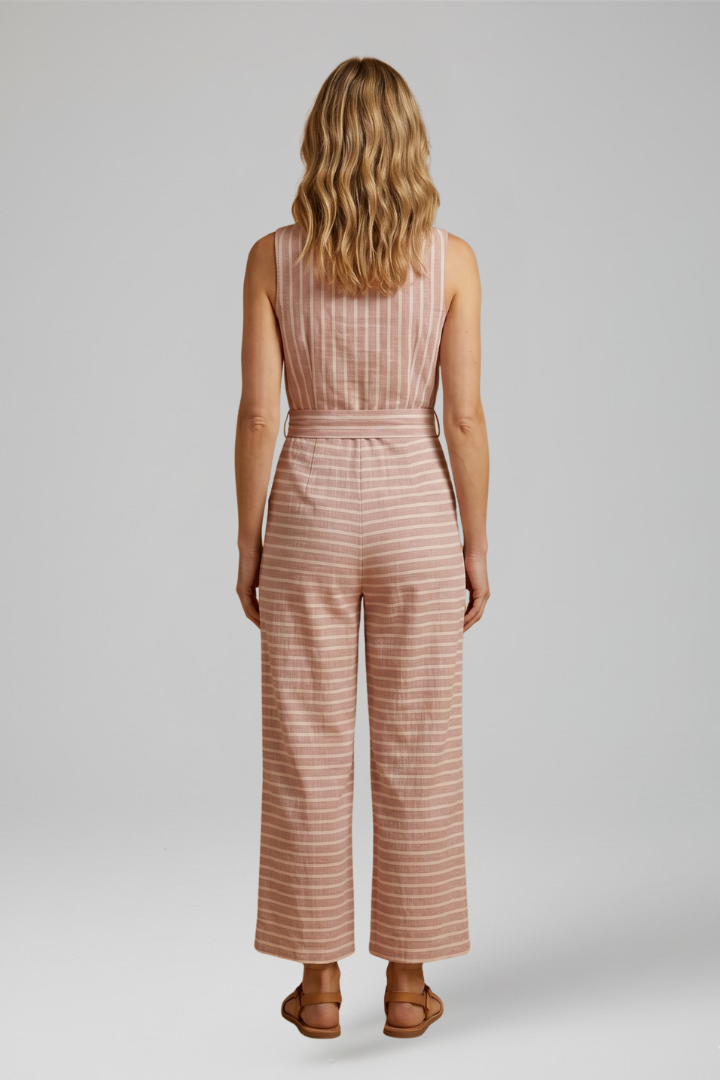 Katharina — Halter-Neck Cropped Jumpsuit