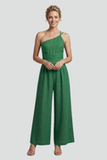 Evangeline — One-Shoulder Wide-Leg Jumpsuit