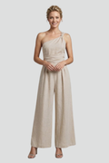 Evangeline — One-Shoulder Wide-Leg Jumpsuit
