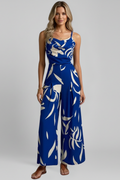 Theodora — Spaghetti-Strap Wide-Leg Jumpsuit