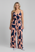 Theodora — Spaghetti-Strap Wide-Leg Jumpsuit