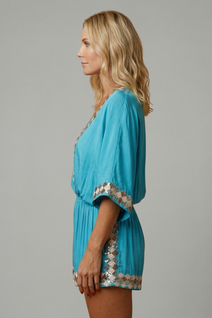 Lavinia — V-Neck Wide-Leg Jumpsuit